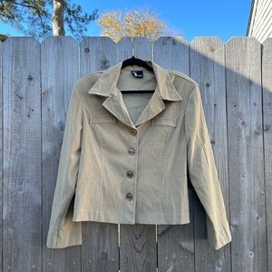 FIRST OPTION vintage jacket blazer size‎ medium button work career casual fall